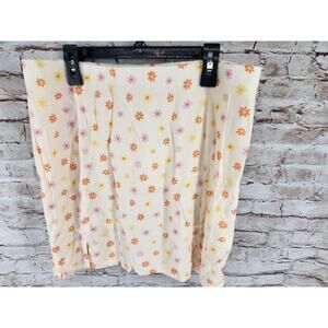 Elodie Skirt Size XL NEW Lining Floral Print Short Skirt Side Zipper